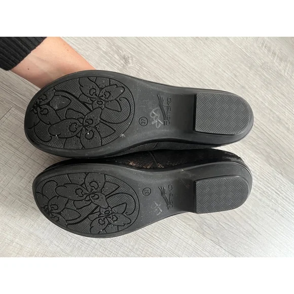 Dansko Olivia bronze snake leather loafers size 7 - Picture 8 of 11